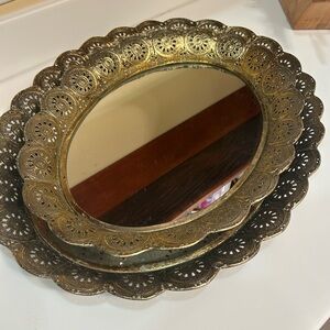 Vintage Hollywood  Regency Filigri Mirror (TWO)